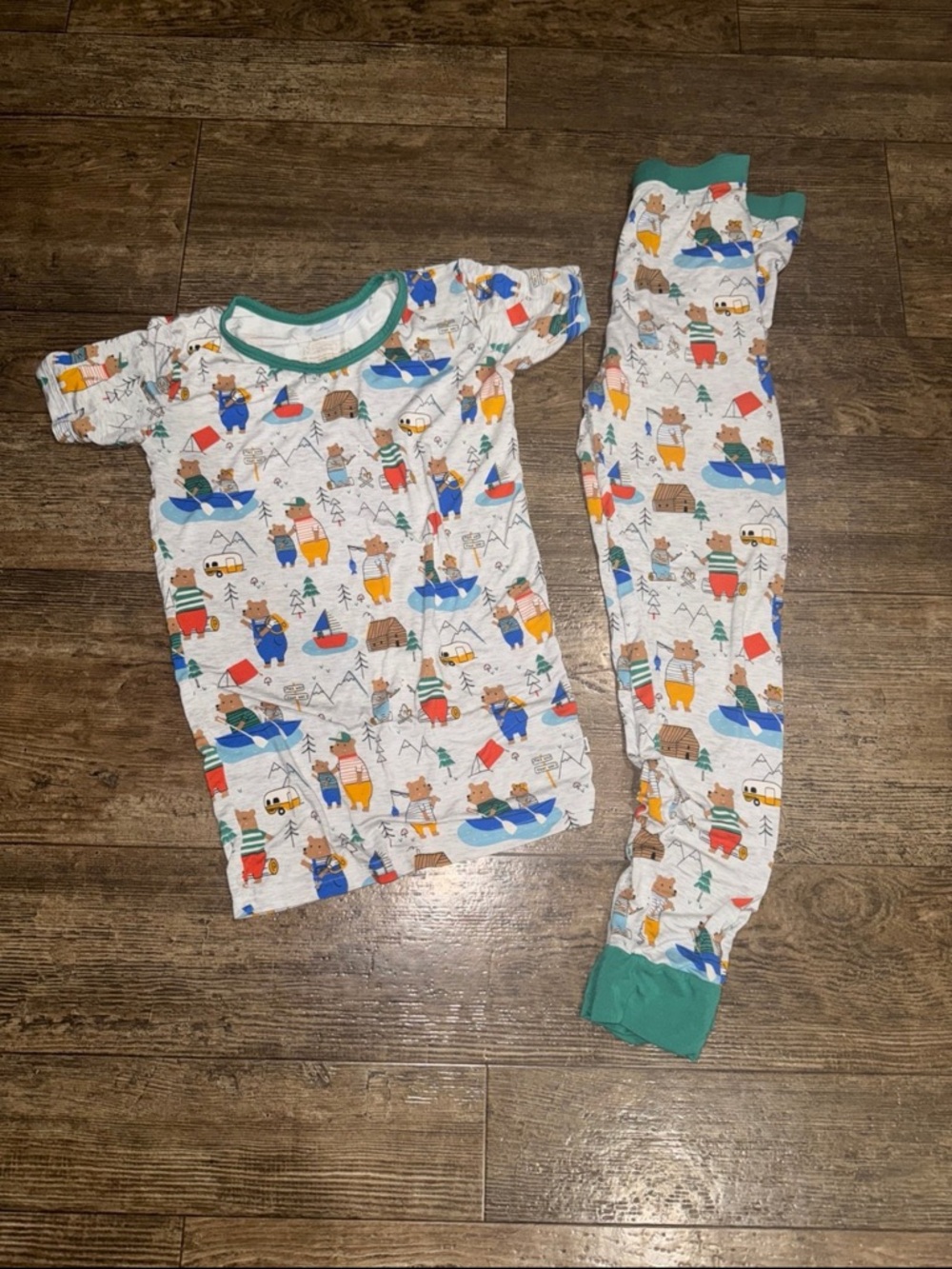 Little Sleepies Papa Bear Camping pajama set - 12/14